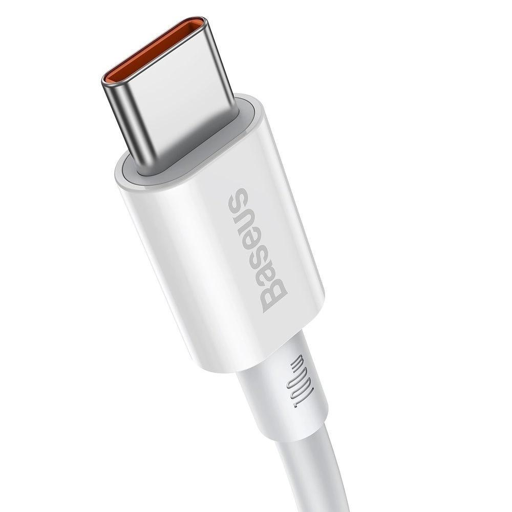 Baseus Superior Cable Usb Type C - Usb Type C Fast Charging Quick Charge / Power Delivery / Fcp 100W 5A 20V 2M White (Catys-C02)