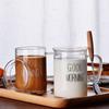 Прозрачная стеклянная кружка в скандинавском стиле, чашка для воды, чашка для молока, большая емкость