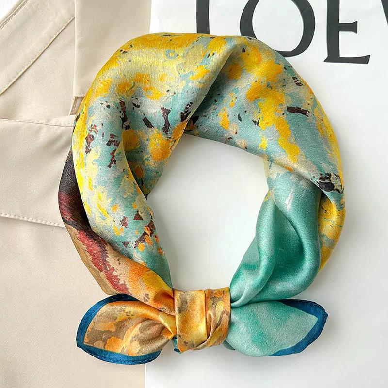 100% натуральный шелковый шарф женский бандана квадратные шарфы шарф платок шелковица мода роскошь высокое качество хиджаб платок женский