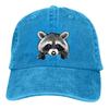 Raccoon Baseball Caps Peaked Cap Cute Animal Sun Shade Hats for Men Animal Lovers Snapback Denim Four Seasons Casual