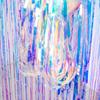 1pack 0.5X1M Glitter Party Backdrop Metallic Foil Tinsel Fringe Curtain Birthday Wedding Bachelorette Decoration Anniversary