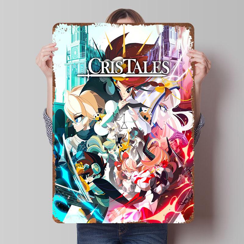 Cristales The Game Cover Tin Plaque Poster Customized Wall Art Retro Vintage Metal Signs for Man Cave Decoration Living Room