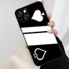 Ace of Spades Poker Phone Case For iPhone 17 Pro Max 16 15 11 13 12 14 Pro Max mini 15 16 Plus 16e 17 Air Cover