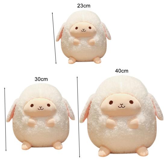 Stuffed Sheep Doll Full Filling Sleeping Accompany Elastic Cute Plush Sheep Cushion for Entertainment
