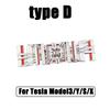 Plaid for Tesla Model 3 Y S X Tail Tag Trunk 3D  Zinc Alloy Vehicle Label Emblems PLAID Badge Creative Decoration Stickers