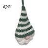 Faceless Gnome Decorations Hand Crochet Christmas Ornaments, Knitted Hanging Decorations, Small Tree Charms Yarn Elf Pendants for Home Door Car Decor