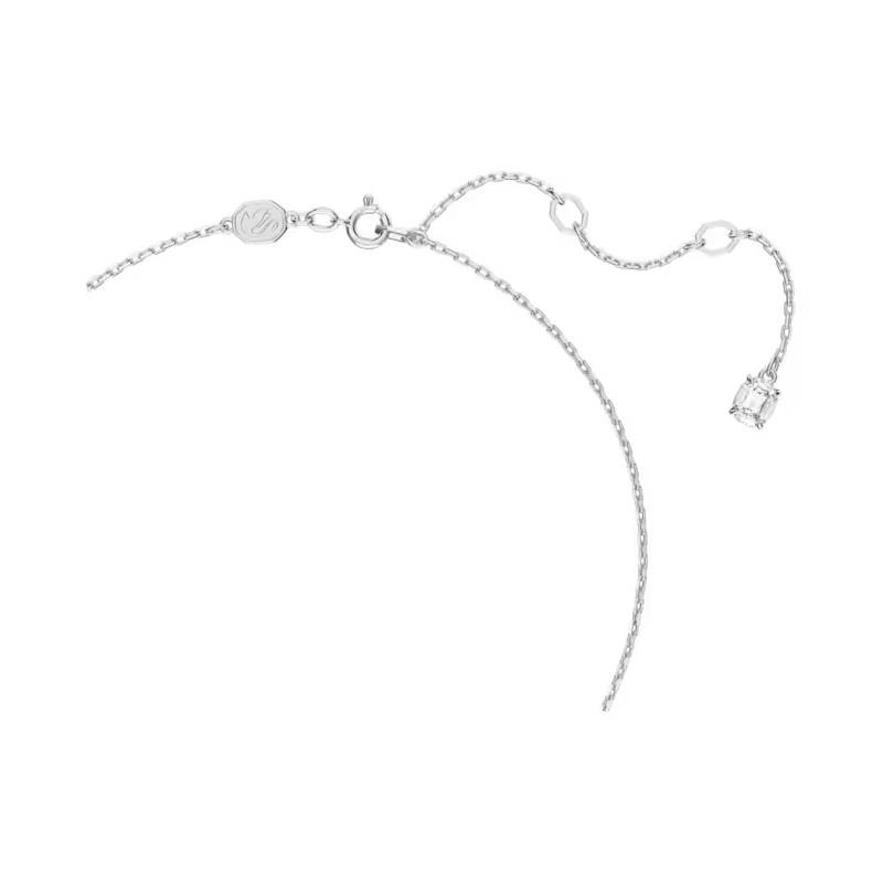 Swarovski Minimalist Fashion Forward Rhodium Plated Necklace Women necklace 5636706