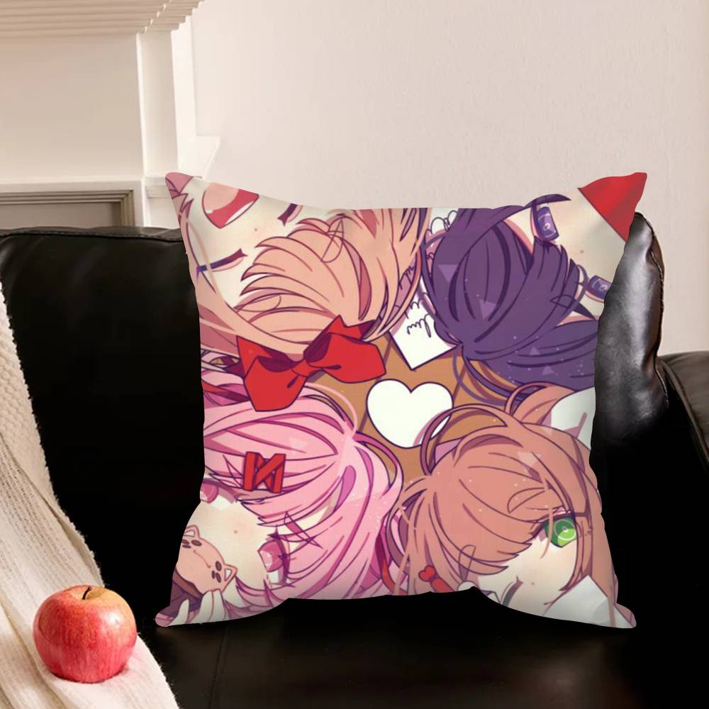Подушка-чехол для подушки из игры Doki D-Doki L-Literature C-Club Чехол для подушки на диван в гостиной Чехол для подушки на кровать в спальне Домашний декор
