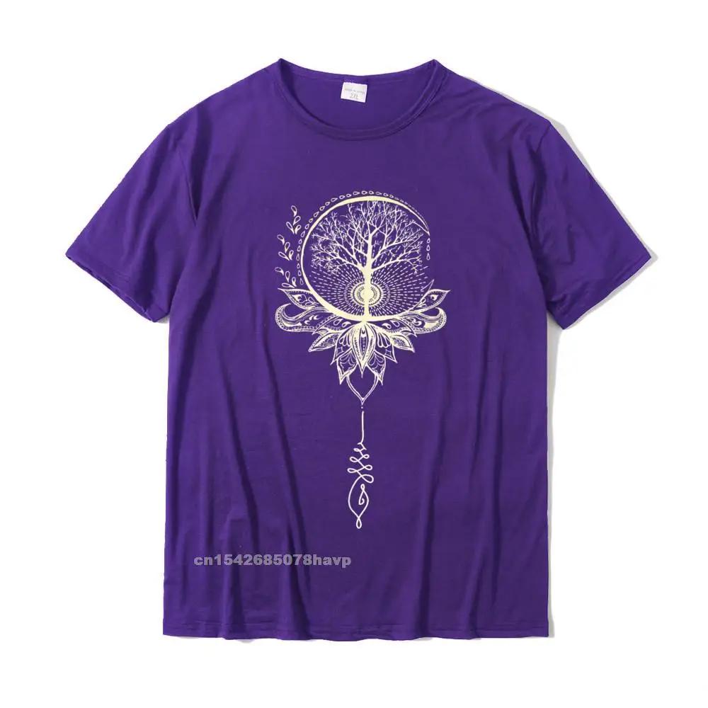 Футболка Mandala Lotus Unalome Tree Of Life, хлопковые семейные топы, рубашки, скидки на мужские футболки с принтом