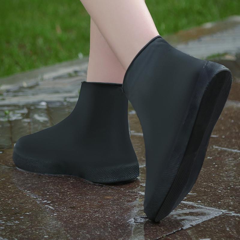 Многоразовые непромокаемые чехлы для обуви, силиконовые уличные непромокаемые ботинки, аксессуары для прогулочной обуви, многоразовые бахилы, 1 пара