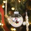 6Pcs Fillable Clear Plastic Christmas Ball 6/8/10cm Plastic Bauble  New Year