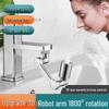 Universal Foldable Splash-Proof Faucet Extender for Kitchen & Bathroom - Shampoo, Rinse, & Mouth Care Adapter with Mechanical Arm