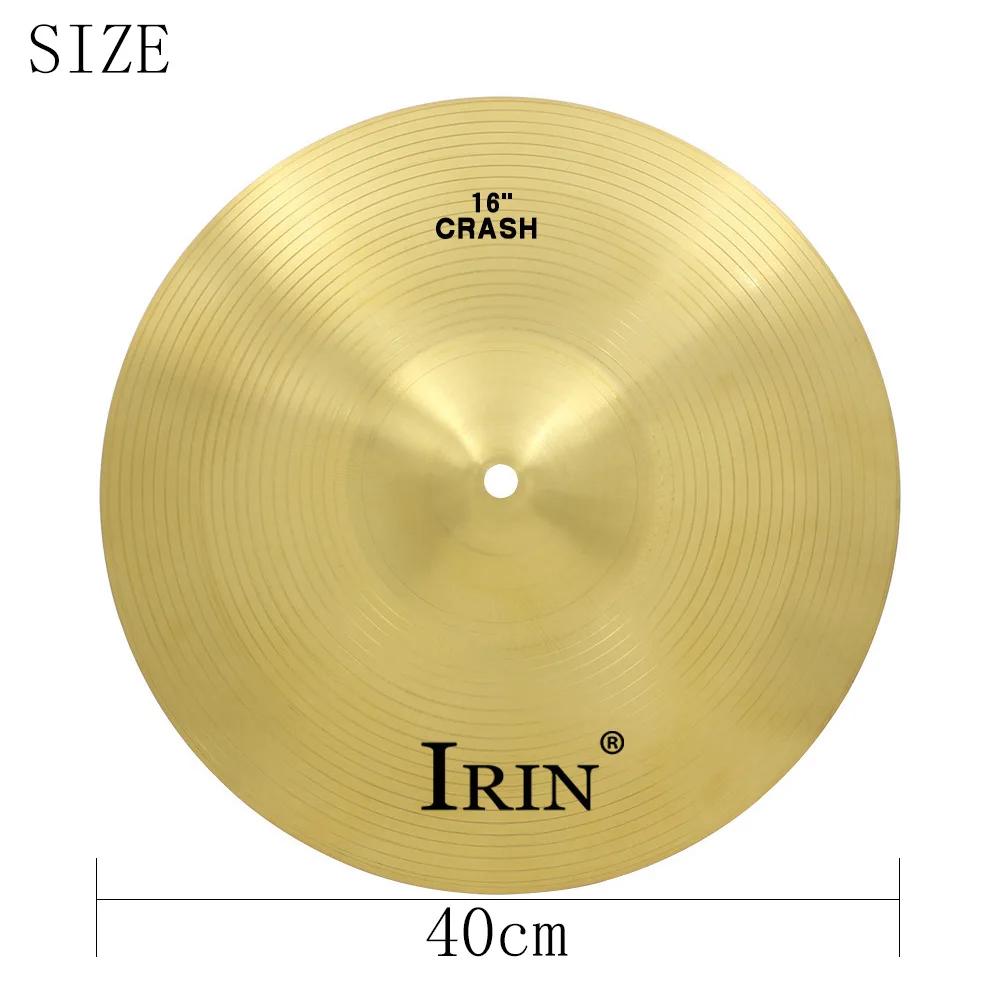 IRIN Медный тарелка 8''10''12'' дюйма Золотой гонг Барабан джазовый Прочный латунный Splash Crash Kide Хай-хэт Тарелки Аксессуар для ударных