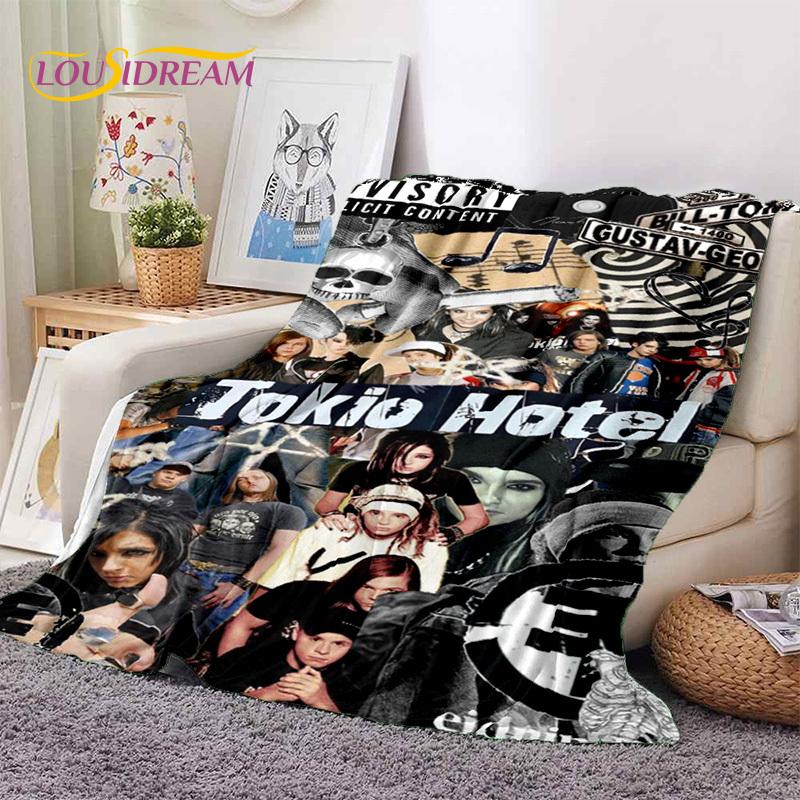 3D Покрывало Tokio Hotel Билл Каулитц, Мягкое Фланелевое Одеяло, Плед, Удобное Одеяло для Пикника, Кровати, Дивана, Дома, Спальни