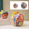 Colorful Printed Apples, Creative Ornaments, Personalized Home Art Decorations For Fruit Living Room Bookshelves.