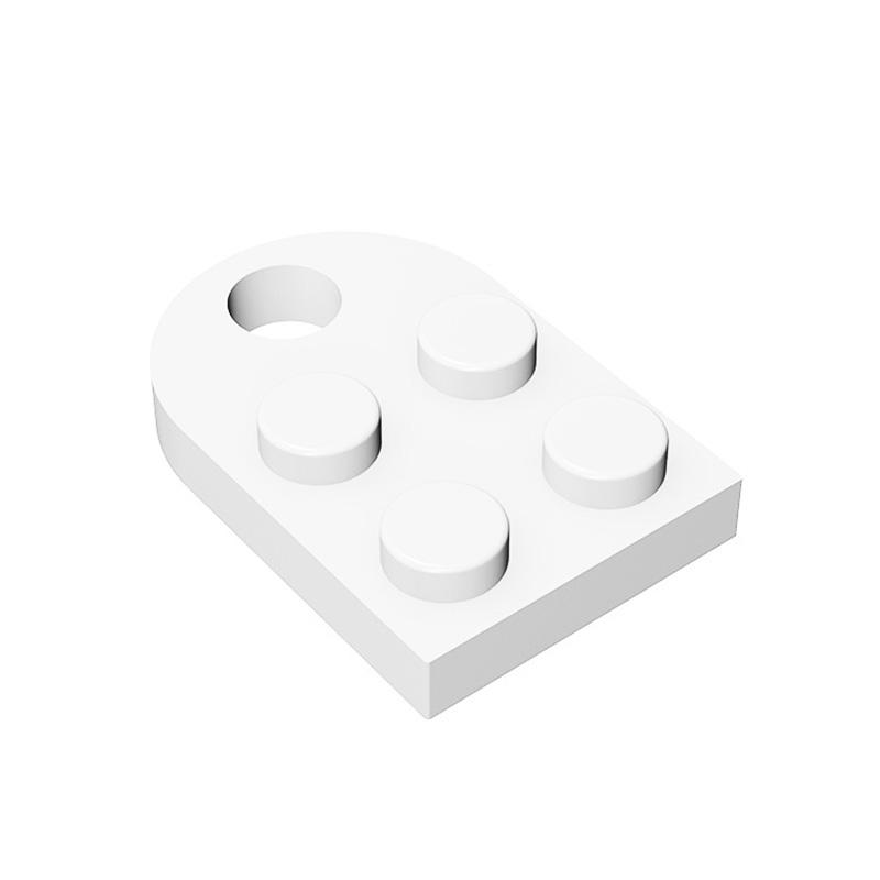 Нетоксичные Moc 10 шт. 3176 Модифицированные 2x3 с отверстием Строительные блоки Пластина-сердечко Кирпичики Частицы Головоломки Игрушки Детский День Святого Валентина Подарки для детей