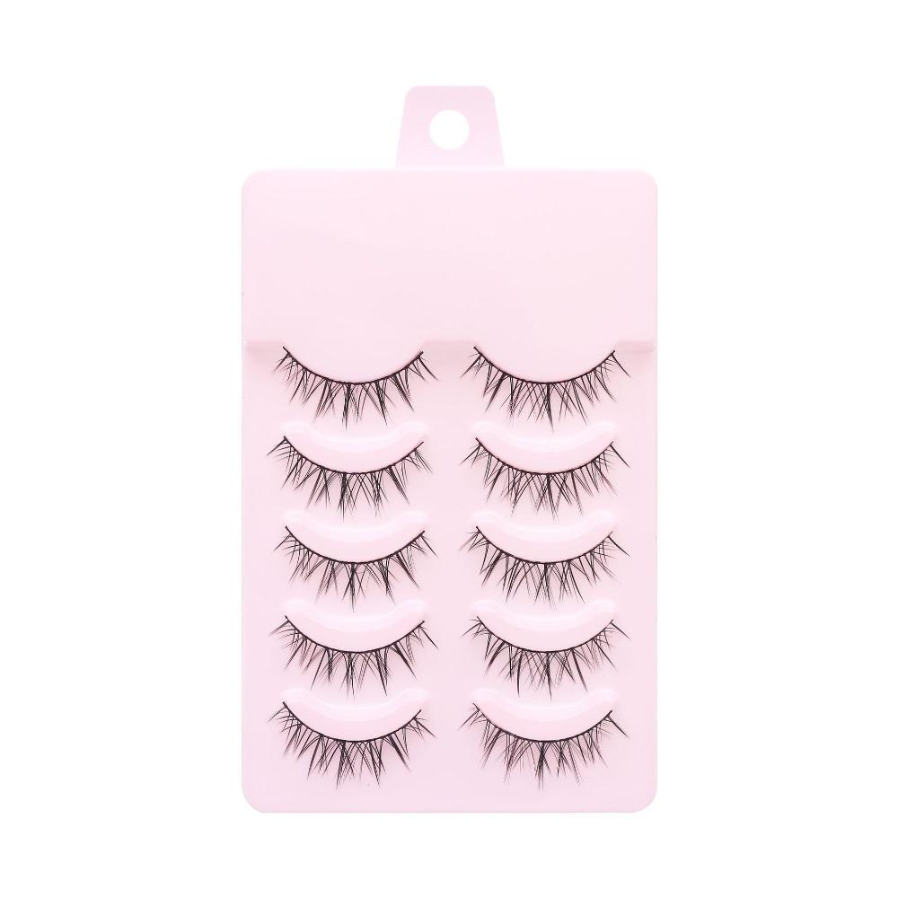 5 Pairs Manga Lashes Anime Cosplay 3D False Eyelashes Segmented False Eyelashes  Party Supplies