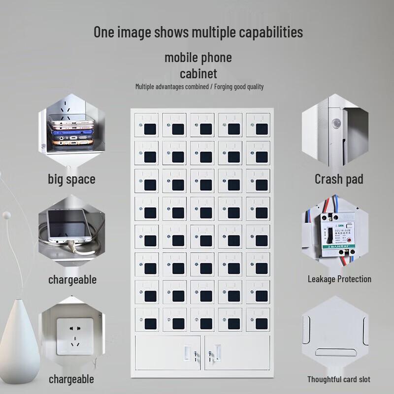 GP-40CDG 40-Door Commercial Phone Charging Cabinet