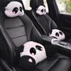 Plush Panda Auto Waist Support Cushion Heart Panda Car Headrest   Interior Accessories