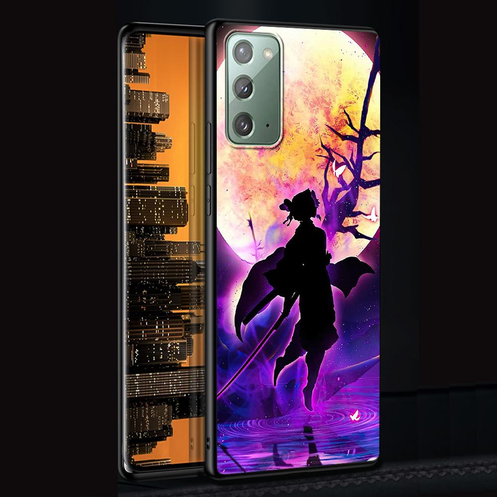 Чехол «Убийца демонов» для Samsung Galaxy Note 20 Ultra 10 Lite 9 8 A53 A52 A12 S22 S21 FE S20 Plus, черный силиконовый чехол для телефона в стиле аниме