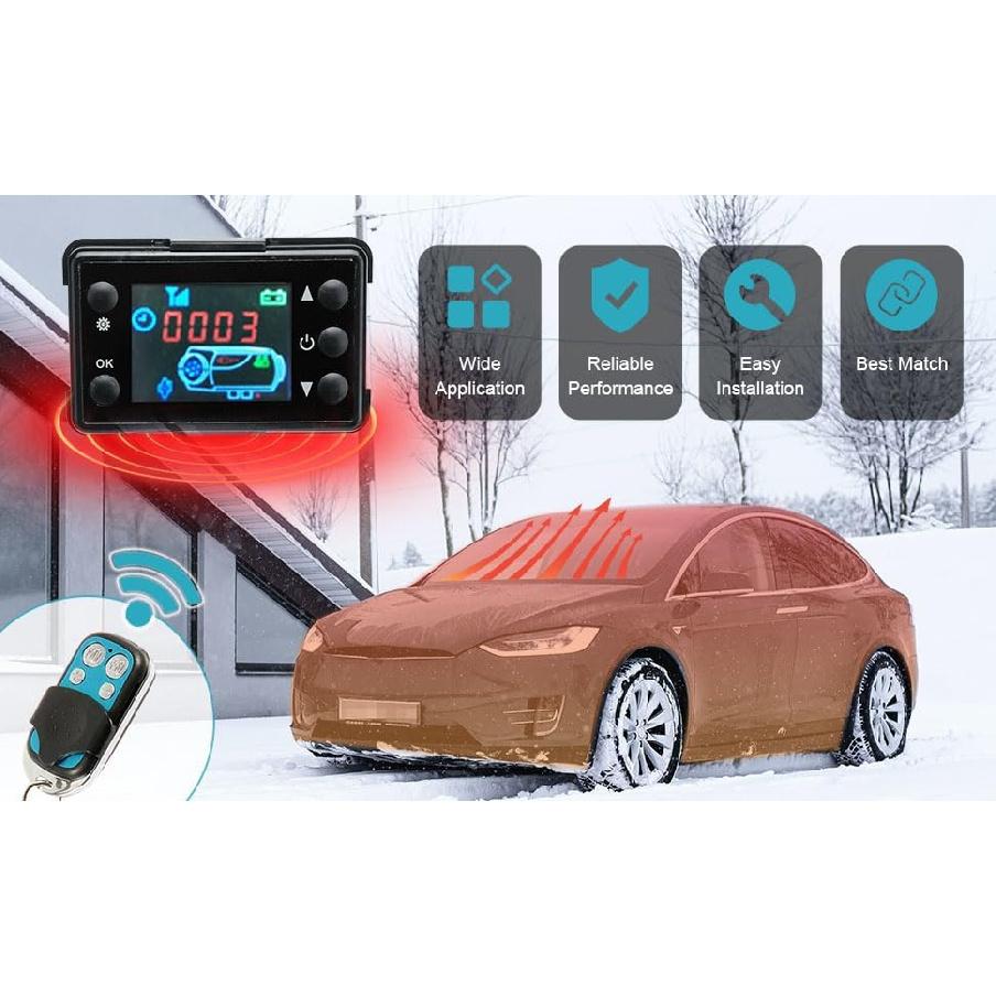 Универсальный контроллер дизельного воздушного отопителя с ЖК-дисплеем, термостат, переключатель с дистанционным управлением для дизельного отопителя стоянки 12В/24В 2кВт/5кВт/8кВт