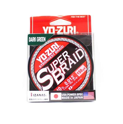 Yo Zuri Лента Duel PE Super Braid 150 ярдов 40 фунтов 0,32 мм зеленая R1260-DG 1187