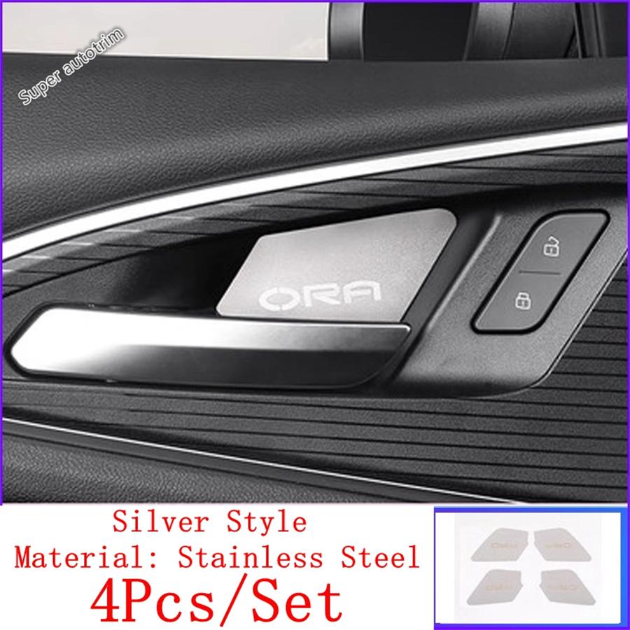 Dashboard Air AC Vent / Glove Box / Window Lift / USB Panel Cover Trim For GWM Ora Good Cat - 2024 Stainless Accessories