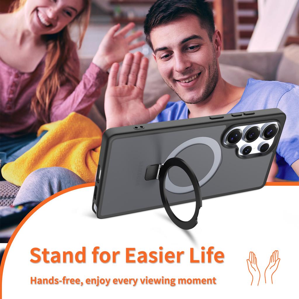 Чехол Funda для телефона Samsung Galaxy S26 Ultra A57 S25 S24 FE S23 S26 Plus A17 A37 A16 A56 A36 A26 с магнитным кольцом