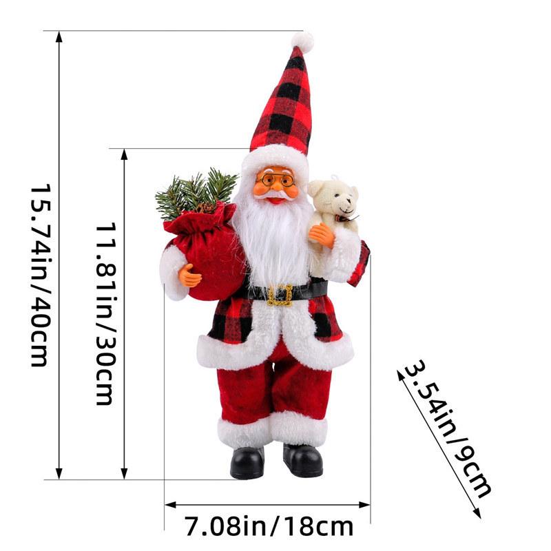 Домашний декор Санта-Клаус Рождественская кукла Живые украшения Счастливого Рождества Дети Подарки Рождественские украшения
