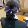 Hotel Attendant Hair Clip Bowknot Bun Snood Bowknot Hairgrips Net Cover  Nurses/Flight Attendant