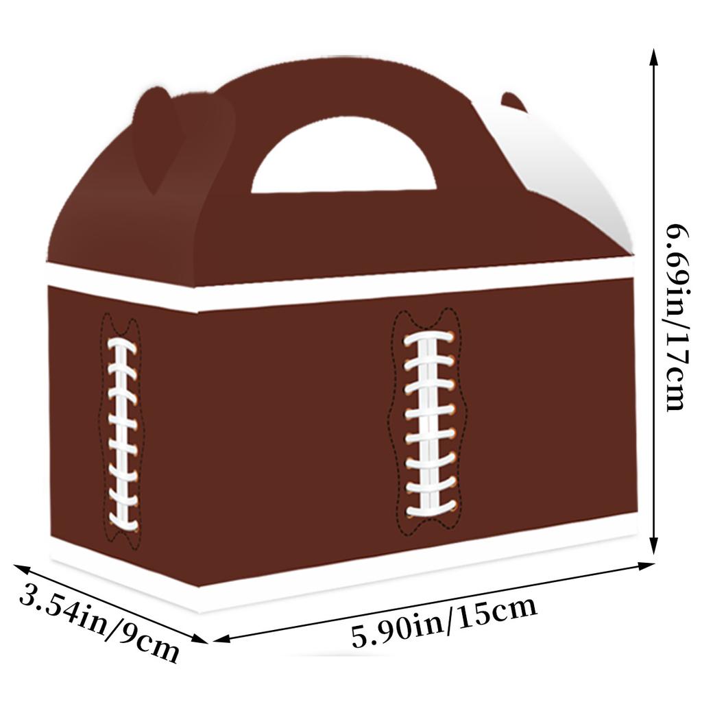 Super Bowl Football Themed Party Carton Fan Birthday Decoration Gift Box