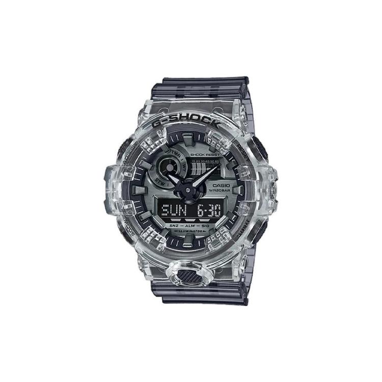 Casio Унисекс Серия парных часов Черные часы GA-700SK-1ADR+GMA-S110SR-7A