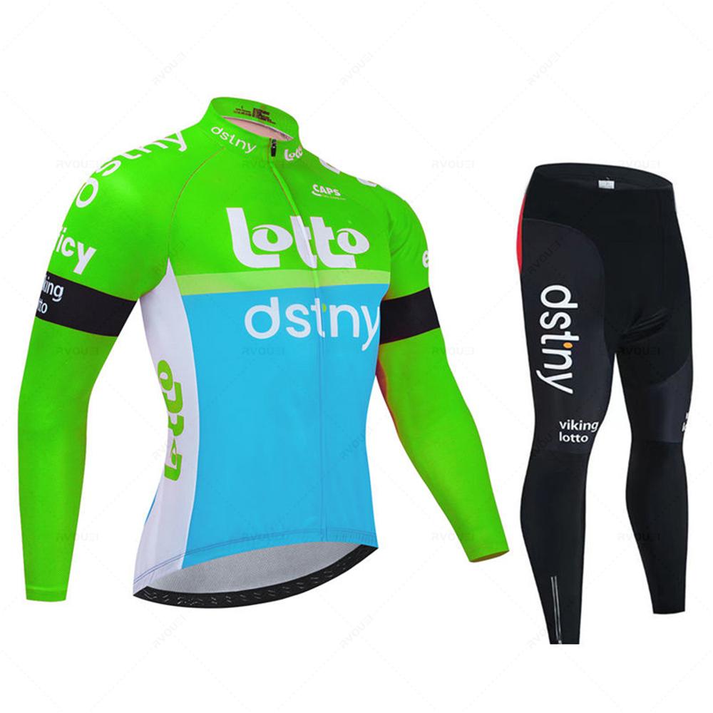 Autumn Long Sleeved Breathable Cycling Suit Set Bib Pants Set Ropa Ciclismo Bicycle MTB Clothing Road Bike Suit Men Long Sleeve Bicicleta Set