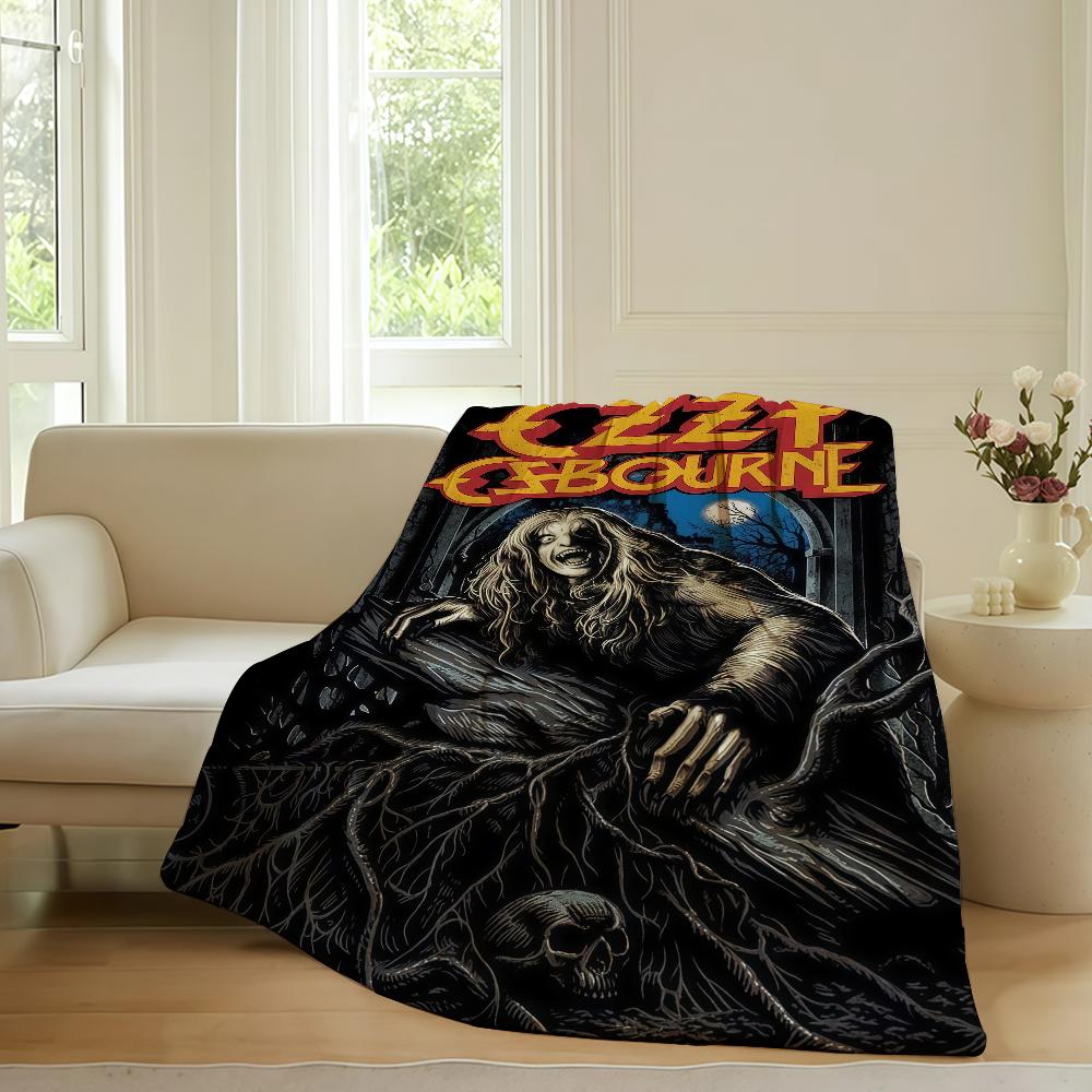 Певцы B-black S-sabbaths O-ozzyS Плед для дивана офиса кровати самолета путешествия сна чтения отдыха кемпинга Мягкий и теплый