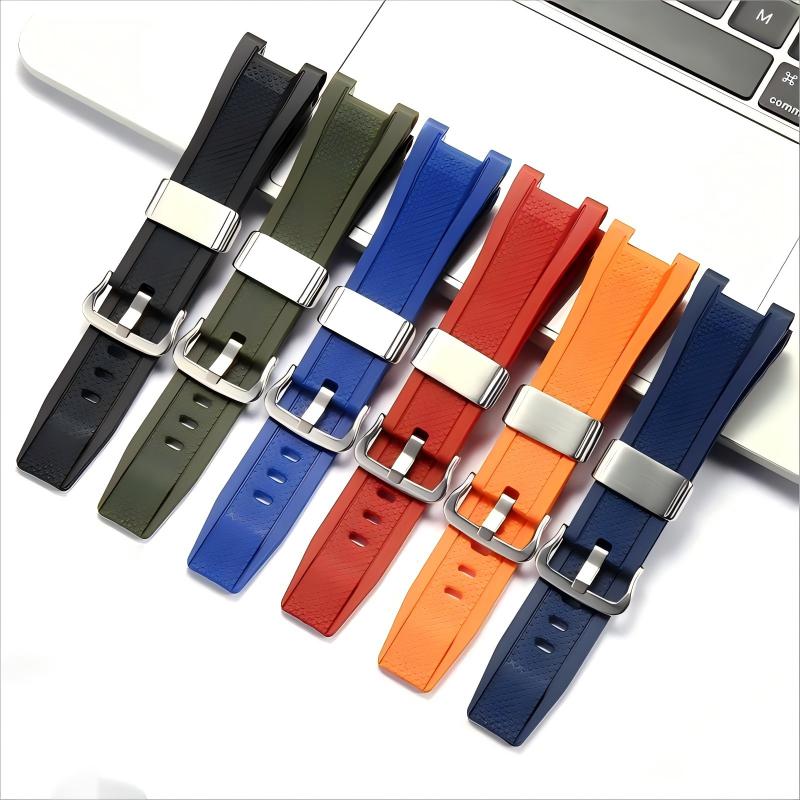 Аксессуары для часов со смоляным ремешком для Casio GST-210 GST-S130 S110 S100 W130L W100 W110 Мужской водонепроницаемый ремешок с петлей из нержавеющей стали