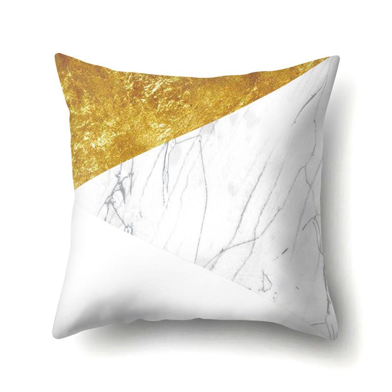 Polyester Pillow Case Automobile Decoration Home Printed Pillow Case Waist Cushion Cover Car Cushion Head Cushion Cover