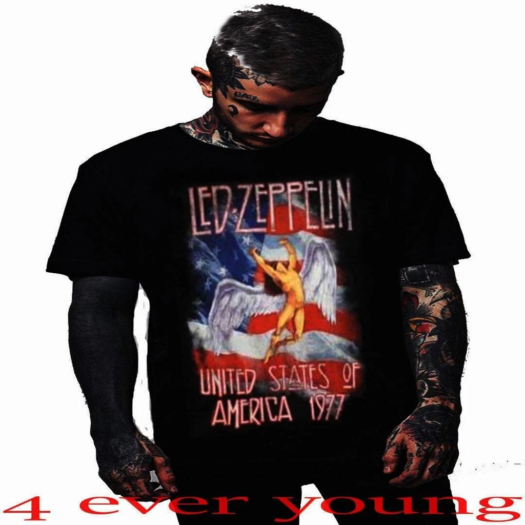 LED ZEPPELIN US TOUR 77 THE CLASSIC ROCK PUNK ROCK T-Shirt