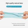 Miaojie Durable Fleece-Lined Natural Latex Gloves (Large, 5-Pack)