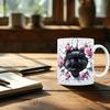 Cat Ceramic Mug 11 Oz Ceramic Drinking Mug Classic 3D Bookshelf Water Cup Christmas Cat Lovers Gift