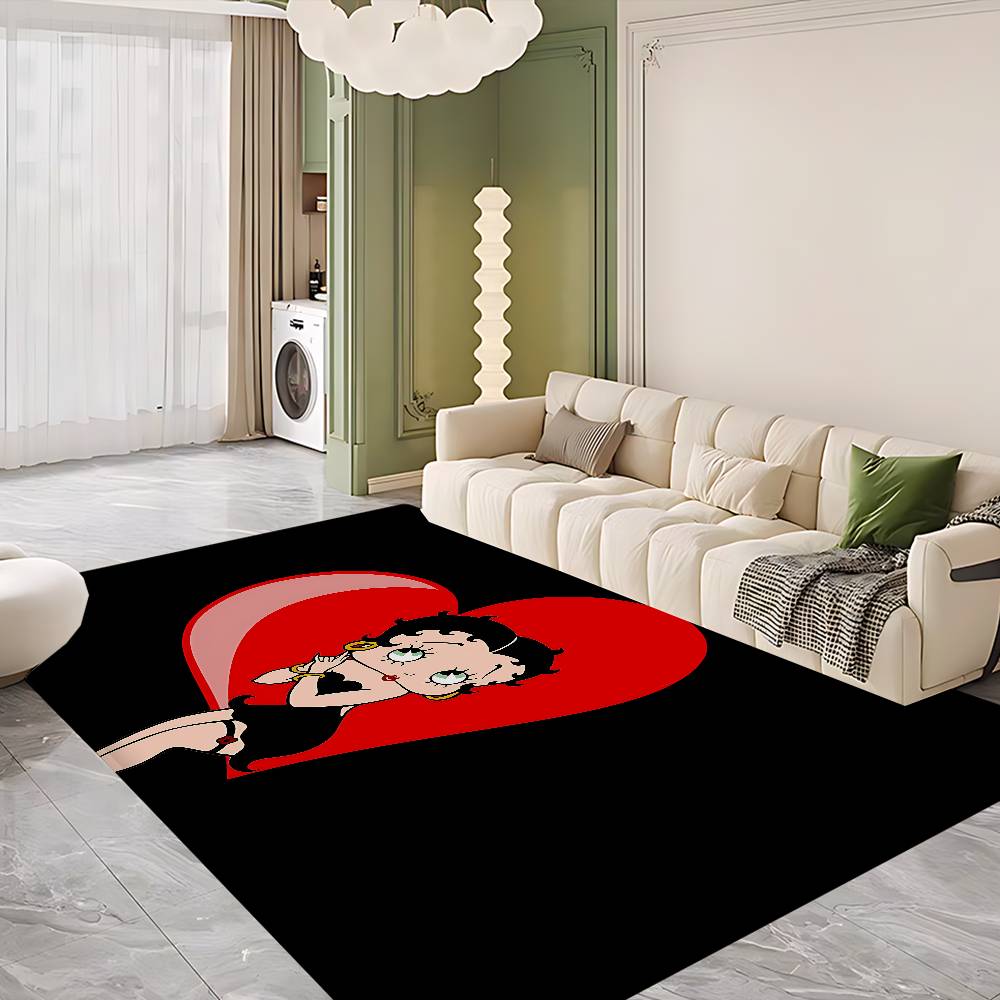 B-Betty Girl B-Boops Door Mat Washable Non-Slip Living Room Sofa Chairs Area Mat Kitchen Doormat Area Rug