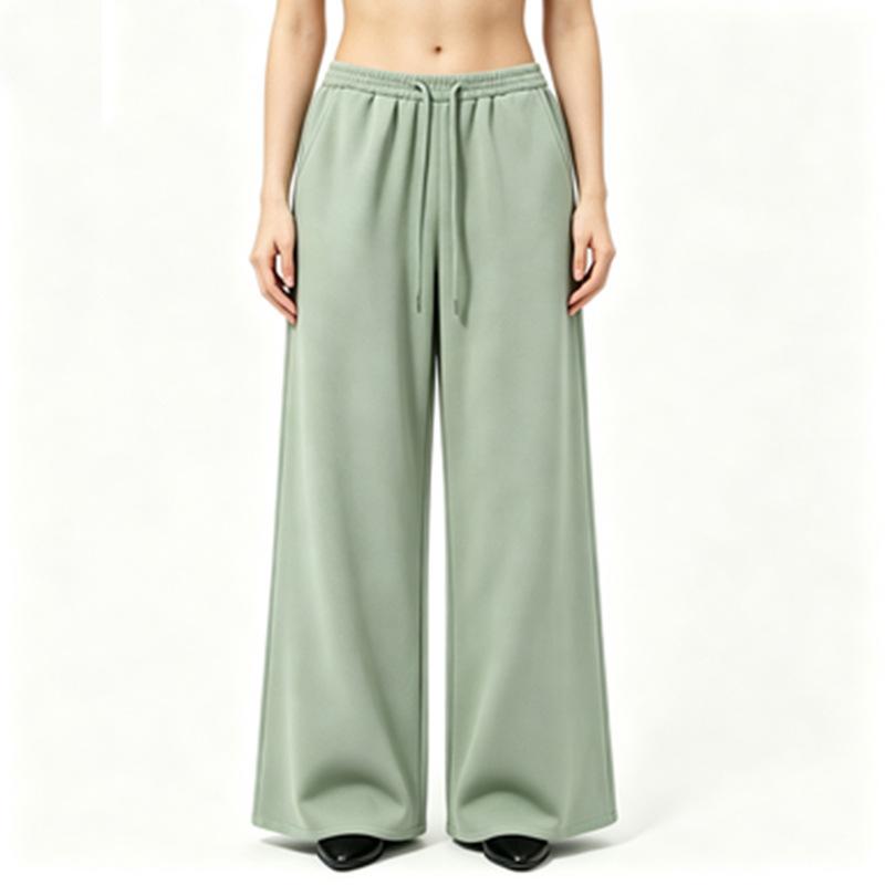 Women's pants fashion casual sweatpants versatile sweatpants wide-leg pants fleece loose trousers women
