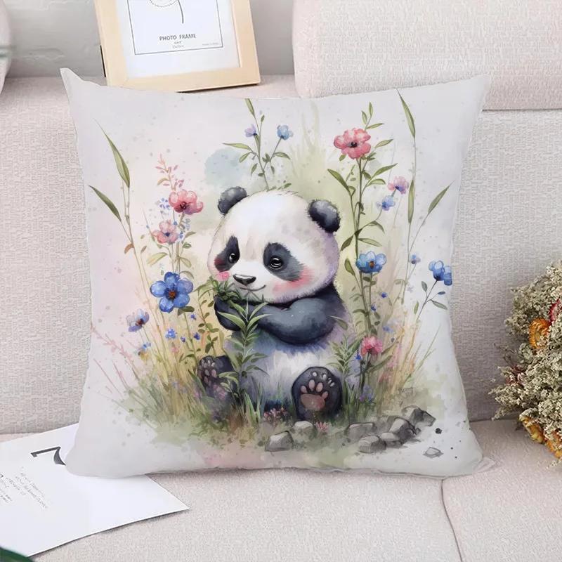 Kawaii Panda Decoration Living Room Bedroom Bed Cushion Cover Decorative Pillowcases Cushions for Decorative Sofa Pillow
