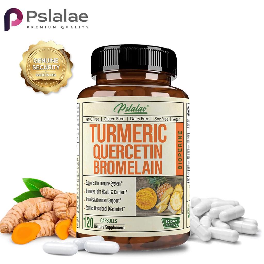 Curcumin, Quercetin, Bromelain | Supports the immune system | Promotes joint health and comfort 120 capsules