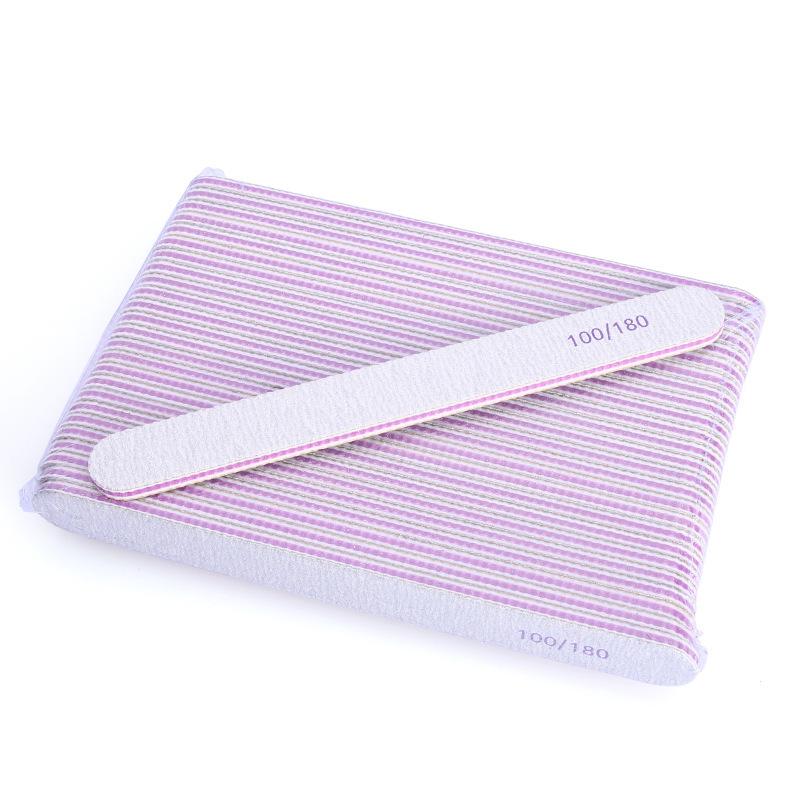 25PCS Professional Nail File,180/100 Nail File For Natural Nails, Nail File Double-Sided Washable Fine Grain Nail File For Home And Salon Use.