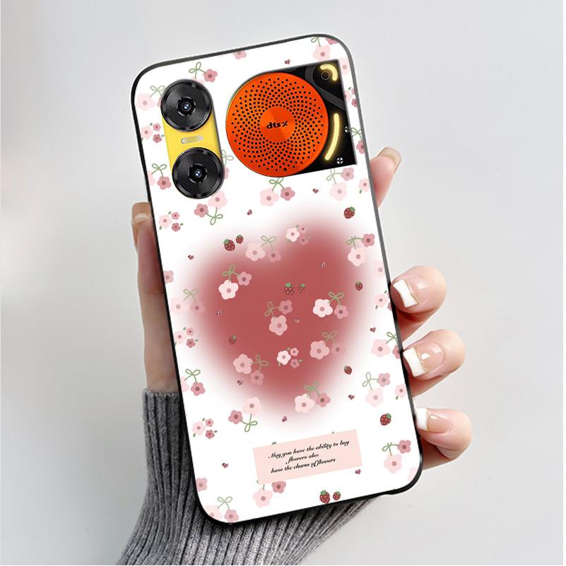 Чехол для печати для ZTE Nubia Music 2 Music2 Мягкий силиконовый черный корпус для ZTE Nubia Music Z2353 Чехол Милый Цветочный Мультяшный Корпус