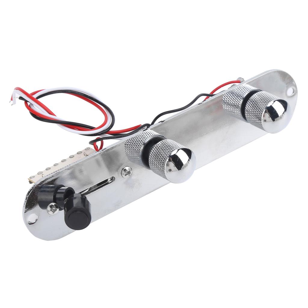 Guitar Control Plate Metal for TL Chrome Plated Prewired Circuit Board Replacement AccessoriesSilver