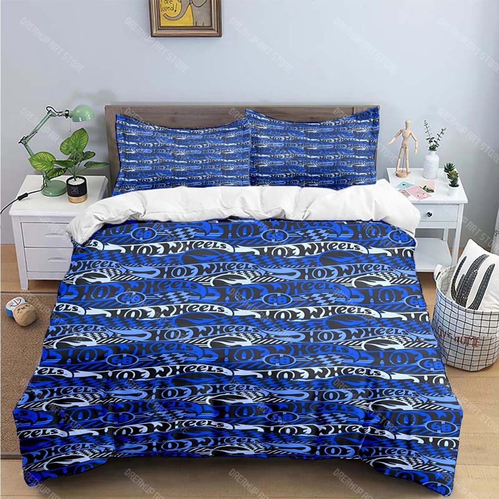3D Мода Мультяшный Горячий Принт W-Колеса Комплекты Постельного Белья Постельные Принадлежности Комплект Пододеяльник Комплект Одеяла Комплект Постельного Белья Роскошный Подарок