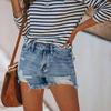 Yousheng Women's High Waisted Jean Shorts Casual Ripped Distressed Denim Shorts with Pockets Summer Hot Short Jeans for Daily Beach Club