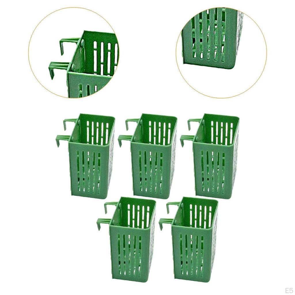 5 Aquarium Plant Holder, Aquatic Basket, Efficient Cups, Pots with Hooks for Landscape