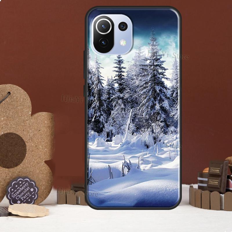 Landscape Winter Light Snow Funda For POCO F5 X3 X4 X5 Pro F4 GT C40 F3 Case For Xiaomi 11T 12T Pro 12 X 13 Lite Cover